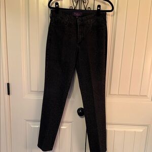 NYDJ Women's Black Straight Leg Jeans